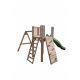 Children's playground, swing, slide, sandpit, wood, slide