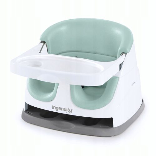  Ingenuity Baby Base 2in1 feeding chair, white and green