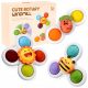  SENSORY BATH TOY FOR CHILDREN FIDGET SPINNER WITH SUCTION CUP 3 PCS