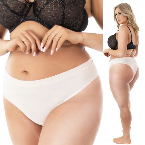  Ultra-smooth Plus Size Thong Invisible Under Clothes Cotton Gusset