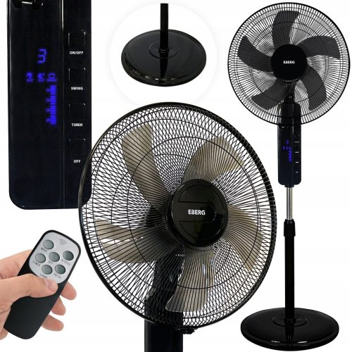  Ventilateur sur pied EBERG FLY noir