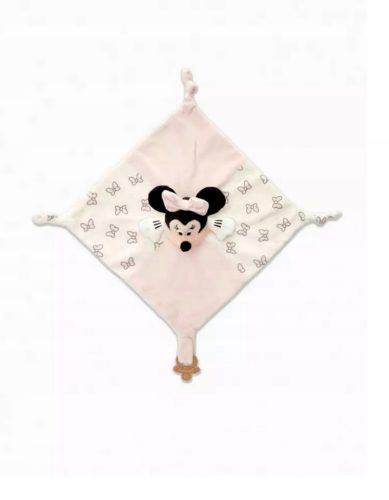  Disney Minnie Mouse CUDDLY BLANKET velvet pacifier holder 29x30