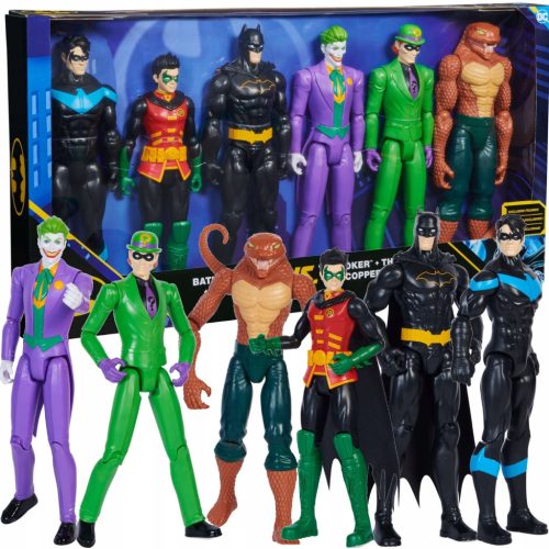  DC Comics, Batman 6er-Pack | Batman, Robin, Nightwing, The Joker, The Riddler