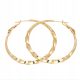  63118 GOLD PLATED EARRINGS 40/3 MM gold hoops