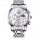  Elegant men's watch bracelet silver business chronograph + free