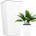  Deco4Home flowerpot 26 cm x 26 x 50 cm, white plastic