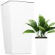  Deco4Home flowerpot 26 cm x 26 x 50 cm, white plastic