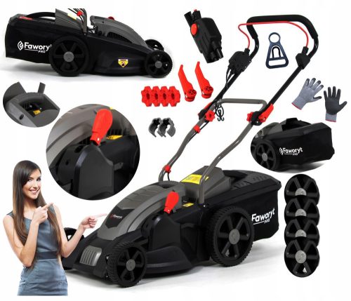  Favorite 1600 W electric lawn mower, 40 liters