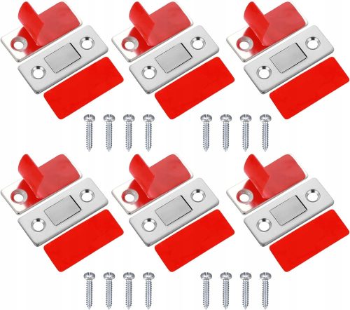  6x MAGNETS FOR FURNITURE CABINETS, MAGNETIC CLOSURE, SECURITY LOCK