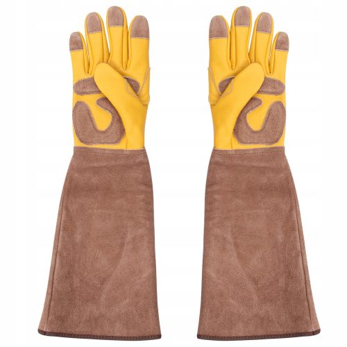  Garden tiller. Long gardening gloves