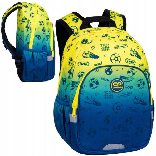  CoolPack School Backpack with One Compartment Blue, Green, Yellow and Gold Tones, Multicoloured 10 l