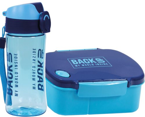  WATER BOTTLE BackUP non-toxic TRITAN 400 ml BPA-FREE blue