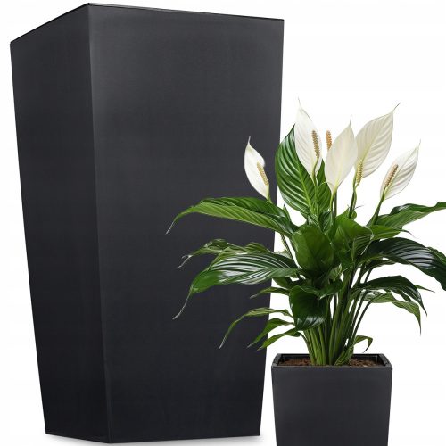  Deco4Home Flowerpot 20 cm x 20 x 37.5 cm Plastic Anthracite