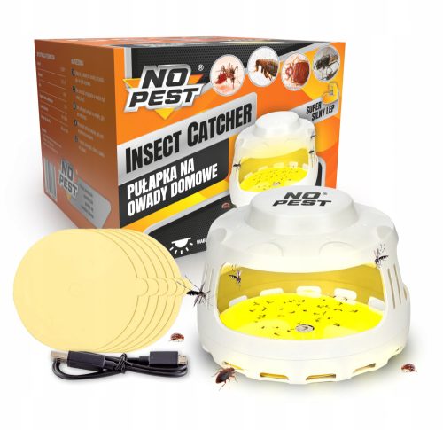  Trap against mosquitoes, moths, flies, fleas, bed bugs No-Pest