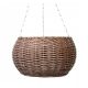  Dixiestore flowerpot, 24 cm x 14 x 52 cm, diameter 24 cm, plastic, brown and beige tones, grey and silver tones