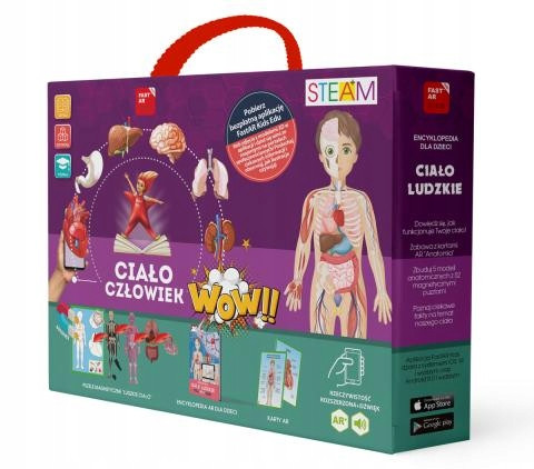  3D educational kit for children Human body with AR FastAR Kids