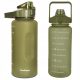  COOLPACK LARGE WATER BOTTLE WITH HANDLE 2L GREEN MOTIVATING MEASUREMENT