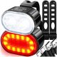  Bicycle Light Front Rear USB Reflector Bike Lights for LED Handlebar