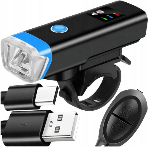  Bicycle Front Light for Handlebar, USB Reflector, LED Front Light