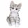  cat kitten garden figures, gray garden decorations