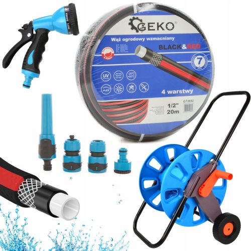  Geko 4-layer garden hose 50 m black + 3 more products