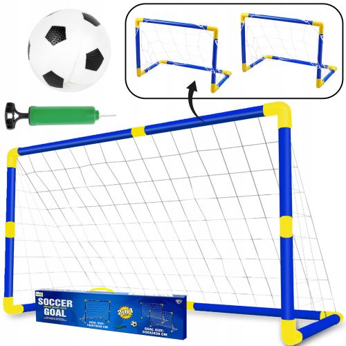 LARGE TRAINING GOAL TWO SMALL PORTABLE FOOTBALL GOALS FOR CHILDREN