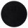  Round black deep pile carpet, circle 80 cm