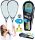 Ball, cover, racket set with shuttlecock Nils NRS005 + CGROT Sports Guide IDEAL for LEARNING TO SHOP