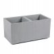  Lamela flowerpot 78 cm x 39 x 39 cm, plastic in grey and silver