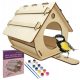  Birdhouse Wooden Shed DIY House Feeder to Assemble Painting