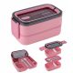  LUNCHBOX LUNCHBOX INSERTS 2 COMPARTMENTS WITH CUTLERY 1400 ml PINK KITE