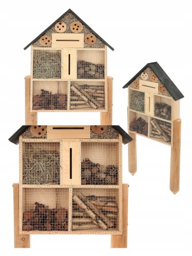  Beneficial insect house, red mason bees, reed filling, H 99 cm