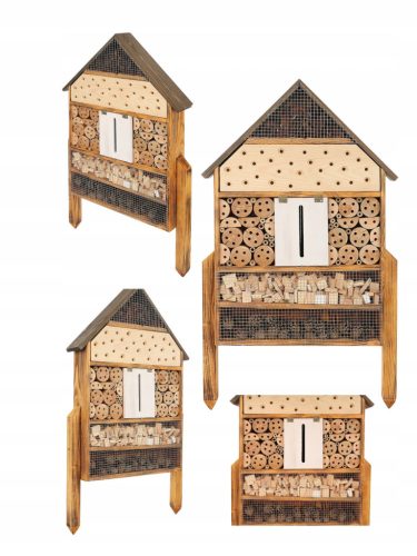  A beneficial insect house, red mason bees, reed filling, H 103 cm