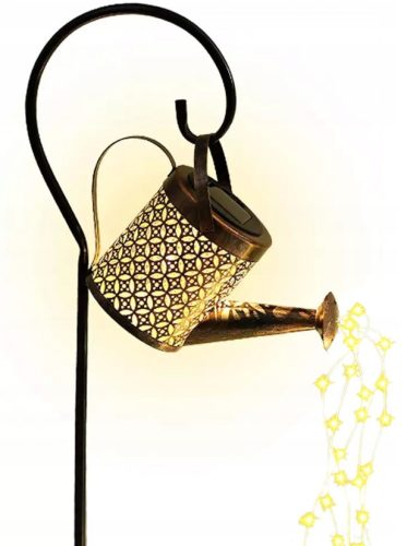  Decorative garden solar lamp, LED watering can