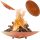 CAMPFIRE GARDEN GRILL STYLISH "RUSTED" 58cm