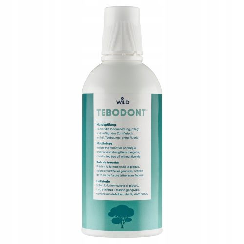 Wild Tebodont Fluoride-Free Alcohol Mouthwash 500 ml FREE