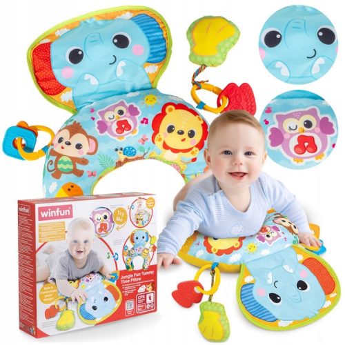  SMILY PLAY Pillow-Croissant-Rattle-Teether-Sound