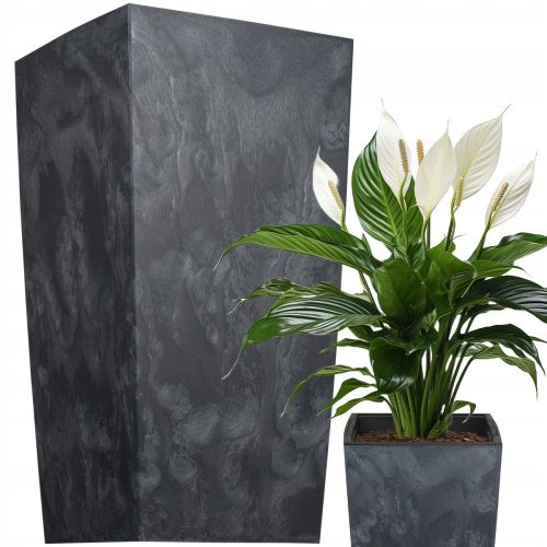  Prosperplast Urbi Square flowerpot in concrete look 32.5 x 61 cm anthracite