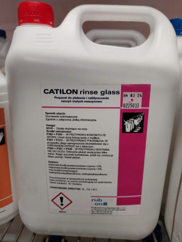 Professional washing and polishing of dishes – Catilon washing glass 5L