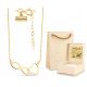  BEAUTIFUL GOLD NECKLACE WITH HEART AND INFINITY 8KT 333 ENGRAVING