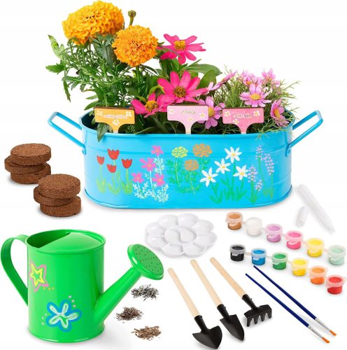 Garden tool set for children to paint