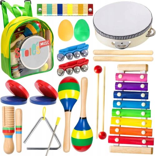  WOODEN INSTRUMENTS FOR CHILDREN KULMULAR SET MUSICAL INSTRUMENTS