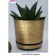  Kerd flowerpot 31 cm x 32.5 x 31 cm diameter 32.5 cm plastic black, natural, brown and beige tones, orange tones, yellow and gold tones, multi-coloured