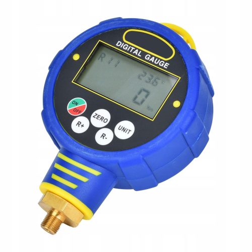 Digital pressure gauge for air conditioning systems