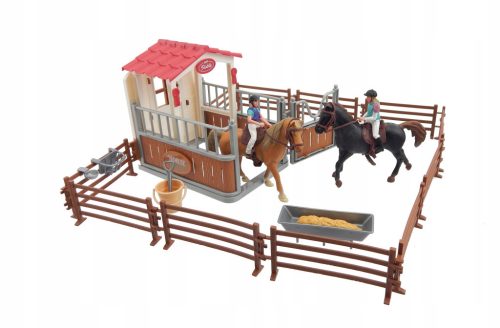  horse box, horse figures, set