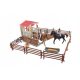  horse box, horse figures, set