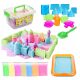  KINETIC SAND SET, MOLDS, POOL, MAGIC SPATULA, SANDBOX