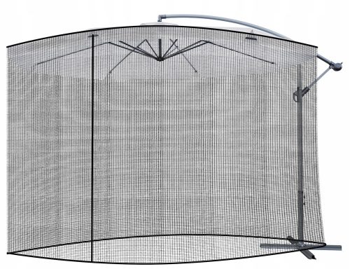  Moustiquaire pour parasol Repest, 3 m, noire