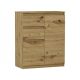  Mobene Modern Chest of Drawers 80 x 40 x 98 cm, matt Artisan oak