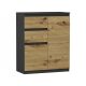 Mobene Modern Chest of Drawers 80 x 40 x 98 cm Anthracite Matt